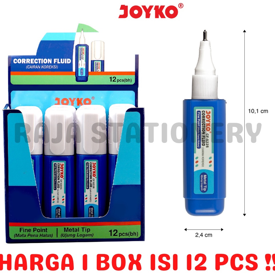 

Bonus JOYKO CORRECTION FLUID TIPEX CAIR JOYKO CFS225 KES DOKUMEN TIPX TIPEX LUSIN 12PCS