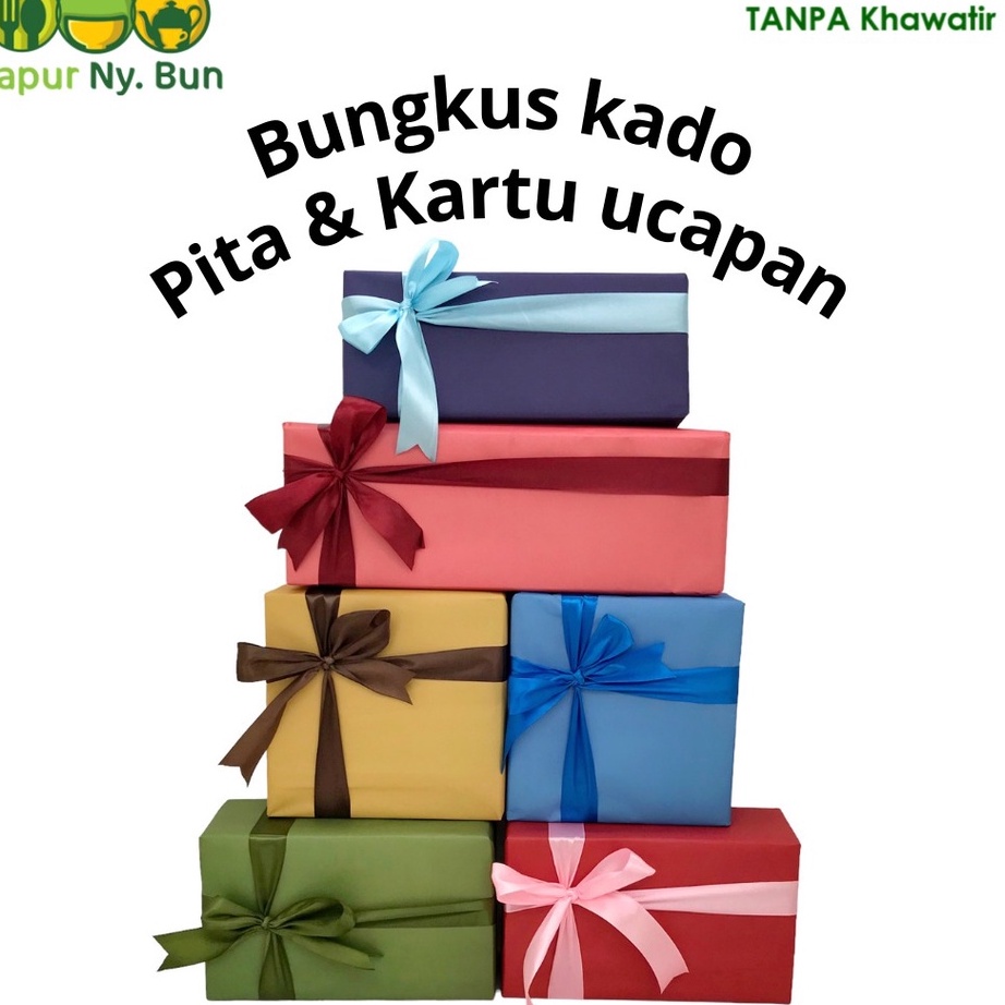 

KF7 Tambahan Kes Kado Polos Pita Kartu Ucapan