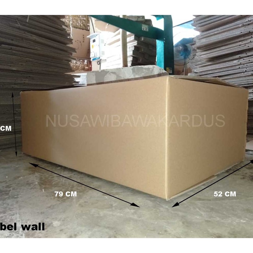 

KF7 kardus box packing polos Double Wall 79x52x26cm kotak karton