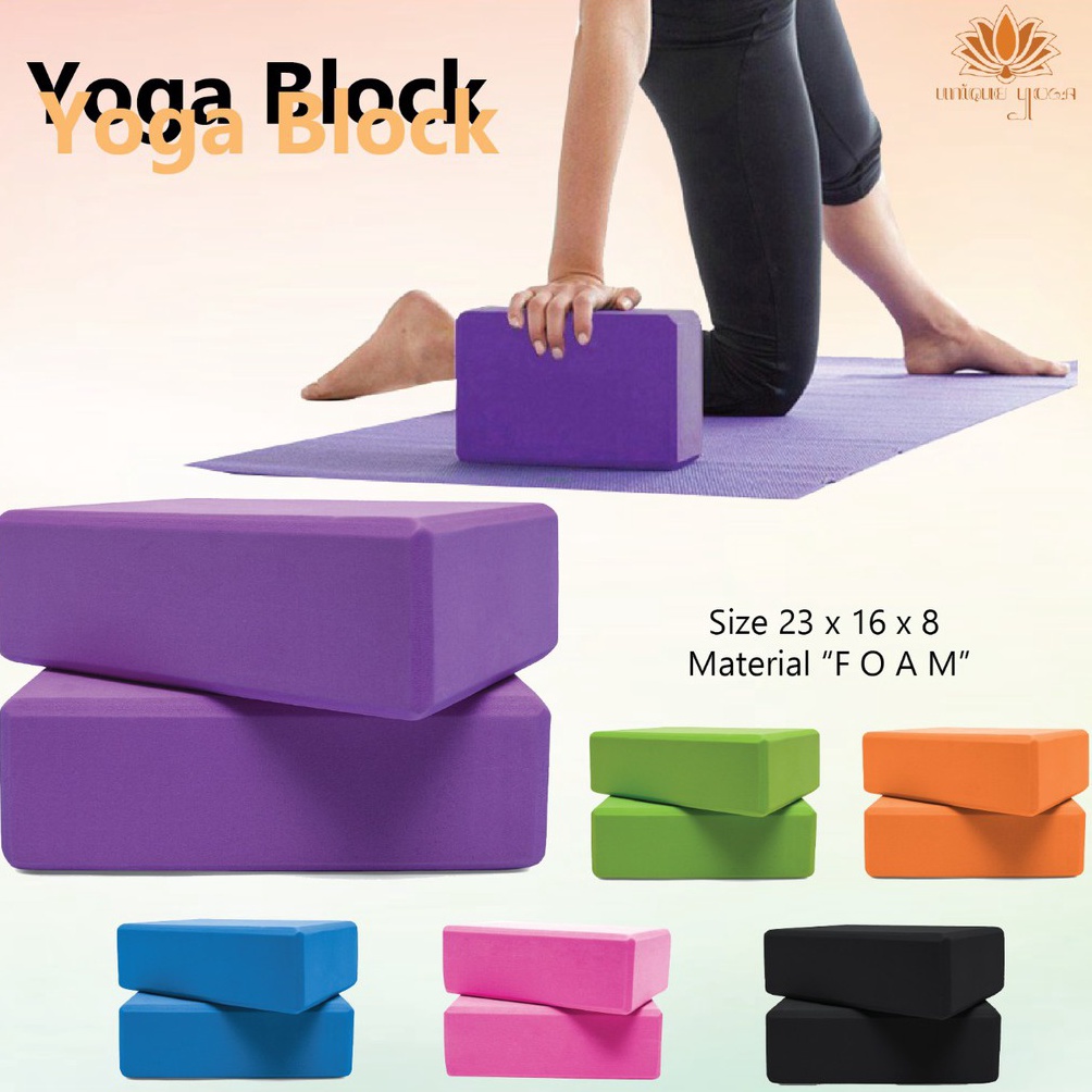 KODE L25J Balok Yoga Foam  Alat Bantu Senam Yoga  Block Yoga Foam  Yoga Block  Brick Yoga  Eva Foam 