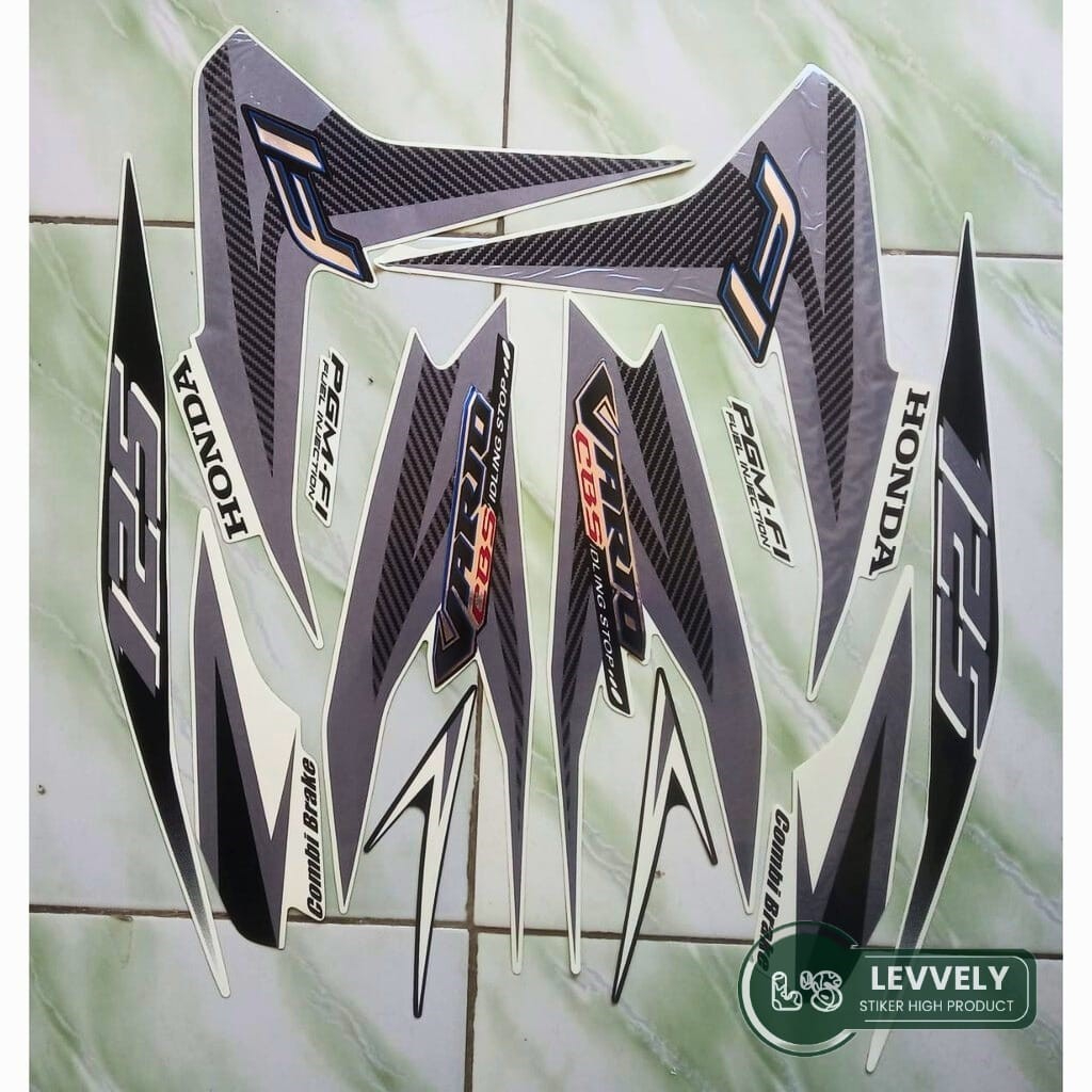 STIKER MOTOR STRIPING HONDA VARIO 125 CBS 2013 PUTIH