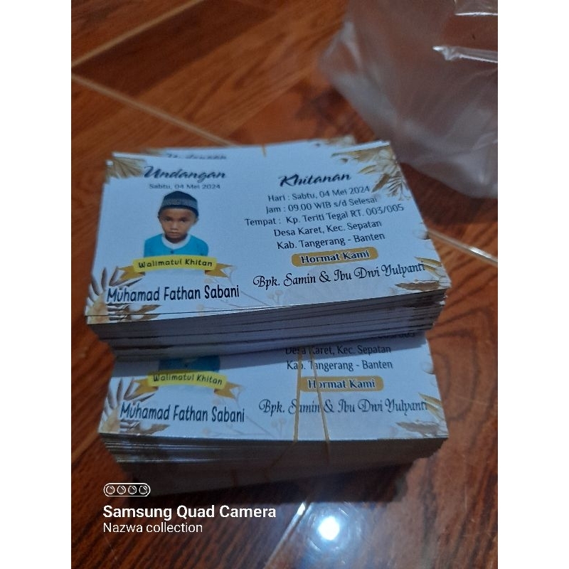 undangan pernikahan , khitanan kopi