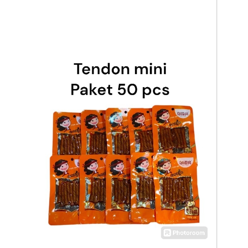 

Paket 50 pcs Latiao Mini Tendon 25g Snack spicy wulama