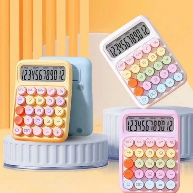 

KODE P68Q KOREA DOPAMIN KALKULATOR WARNA 12DIGIT DISPLAY BESAR KEYBOARD DOT MEKANIK TOMBOL BESAR ALAT TULIS SEKOLAH KANTOR