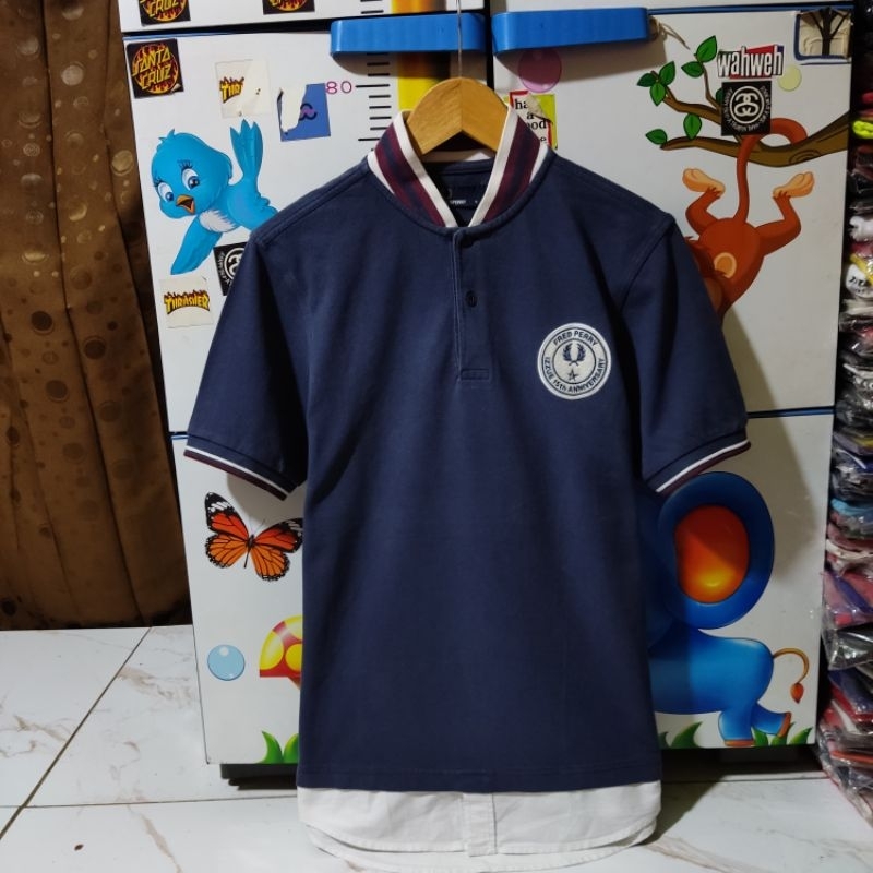 Kaos polo shirt Fred Perry x Izzue colour navy