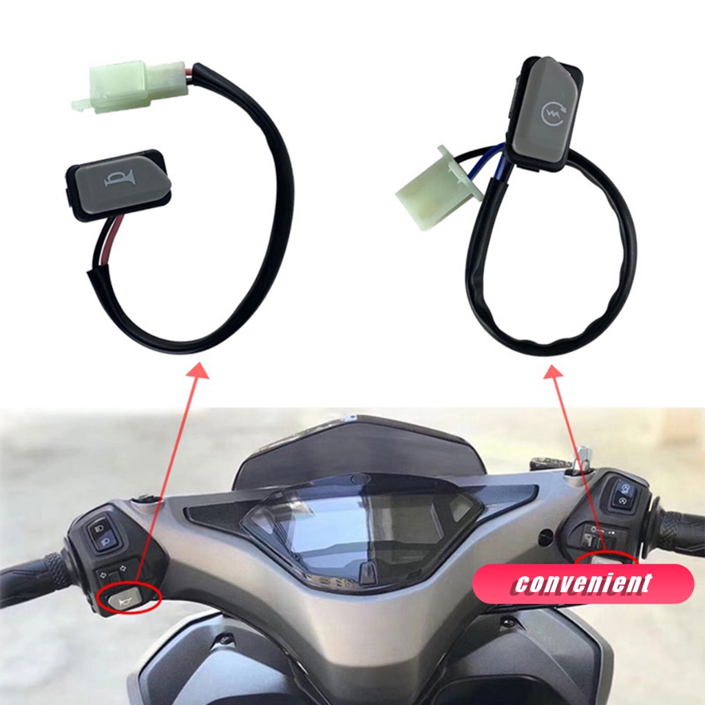 Saklar Modifikasi Aksesoris Sepeda Motor YamahaAEROX- Horn Start Switch Lampu depan Power Switch Tom
