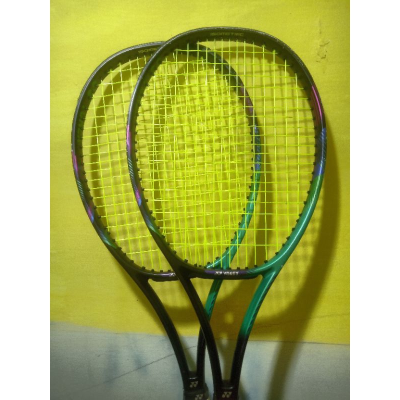 Sepasang Raket Tenis YONEX VCORE PRO GAME 2022 Green Purple 270Gr 100" Bekas Original