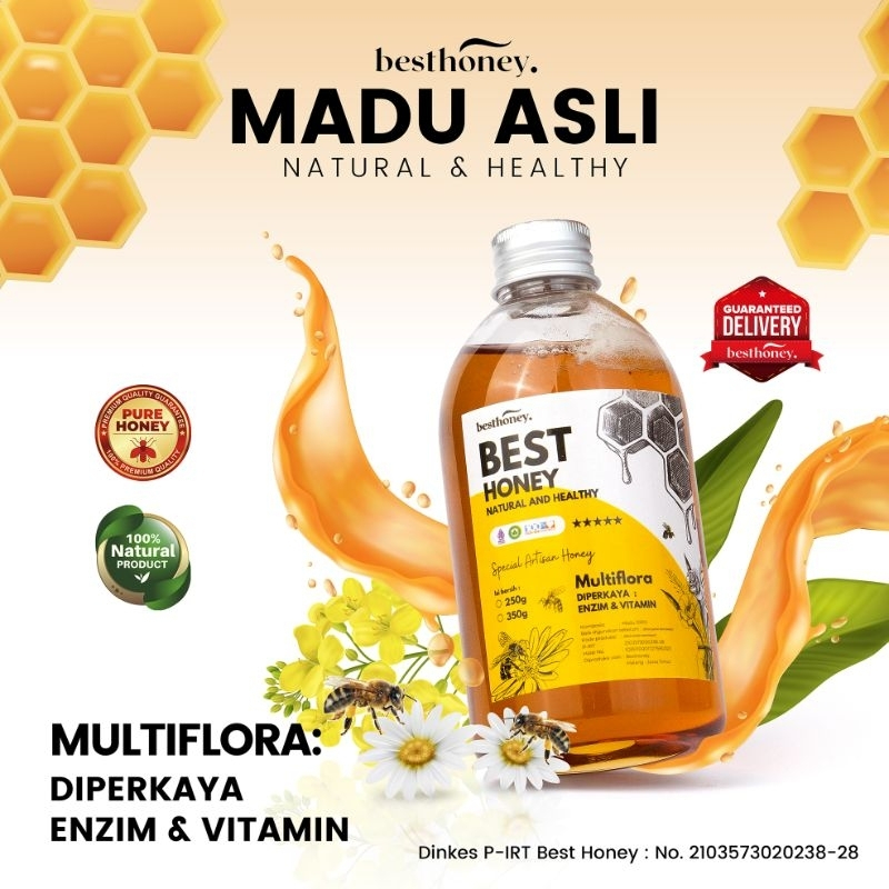 

Best Honey Madu Multiflora Asli Original 350gr