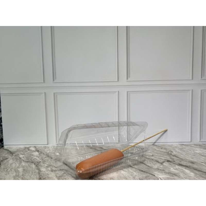 [50 pcs] mika sosis kecil mika pia tray sosis kecil tempat sosis mini mika sosis besar mika sosis tr