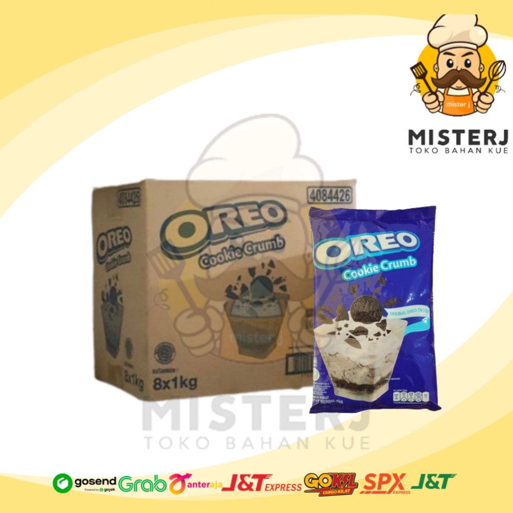 

OREO COOKIE CRUMB 1 KG | KARTON | OREO CRUMBLE 1KG | 1 KARTON ISI 8 PCS