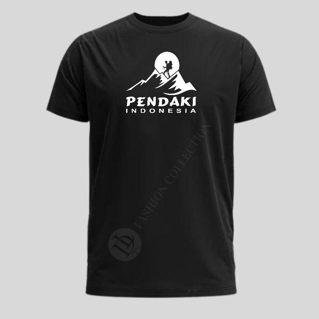Kaos Pendaki Gunung 'PENDAKI INDONESIA' / Kaos Pria Distro / Baju Pria / Baju Wanita / Kaos Pria Dan