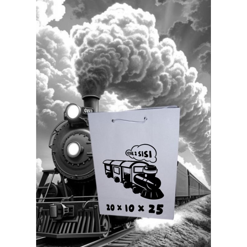

paperbag 20 x 10 x 25 putih cetak 2 sisi