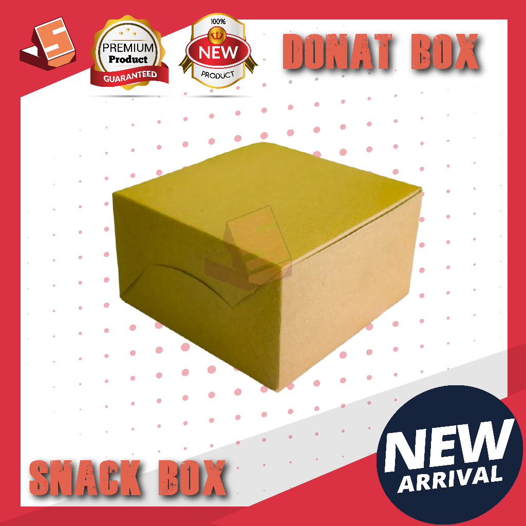 

Kardus Donat Kotak / Box Donat Bolu / Dos Donat / Dinut box Square / Kardus DOnat Kraft 12 x 12