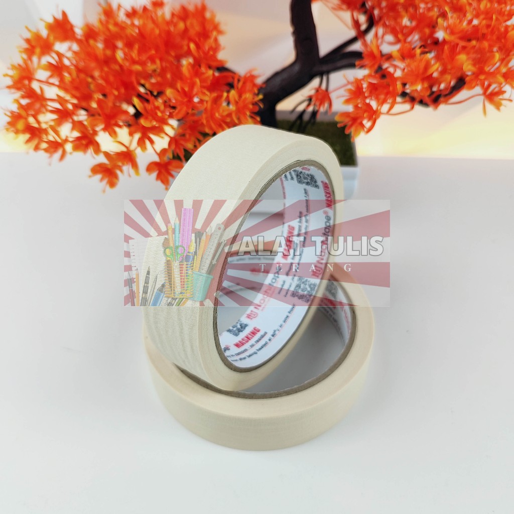 

Lakban Kertas Masking Tape 24mm 20yards Satuan