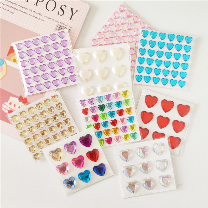 

Sticker Timbul 3D Bentuk Hati Warna Warni