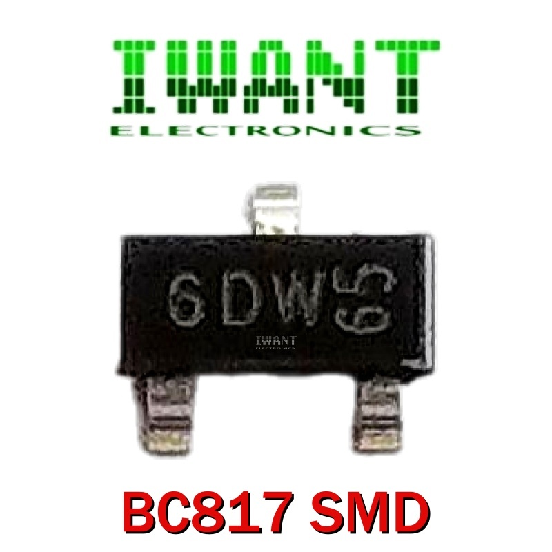 BC817 SMD TRANSISTOR BC817 SOT23 NPN SMD CODE 6DW CODE MARKING 6WD65