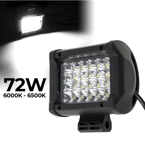 Foglamp Lampu Mobil Truck - Lampu Tembak - Lampu Tembak Led IP65 24 LED Cool White 72W ORIGINAL