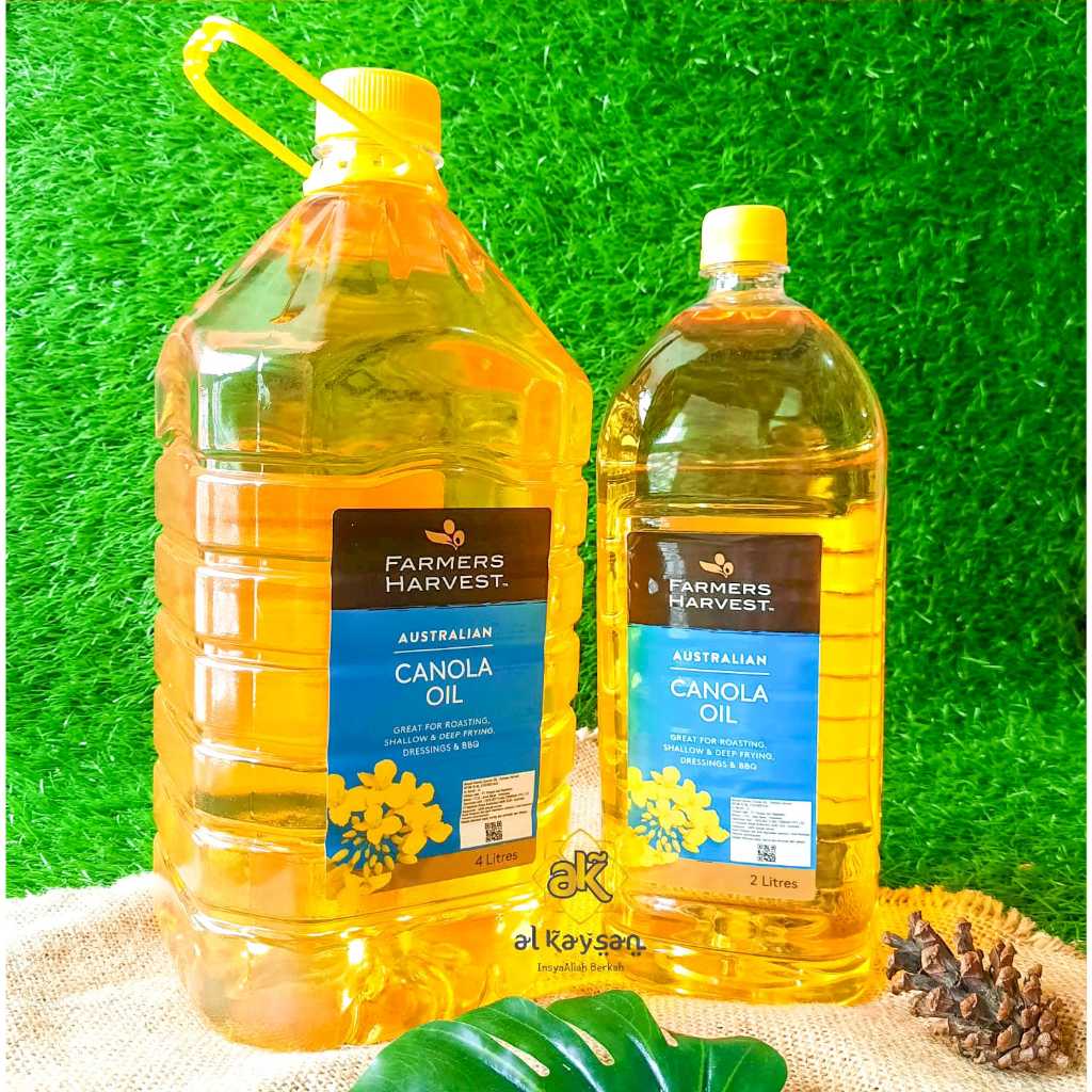 

MINYAK KANOLA /CANOLA OIL MURNI FARMERS HARVEST 4 LITER HALAL DAN TERMURAH