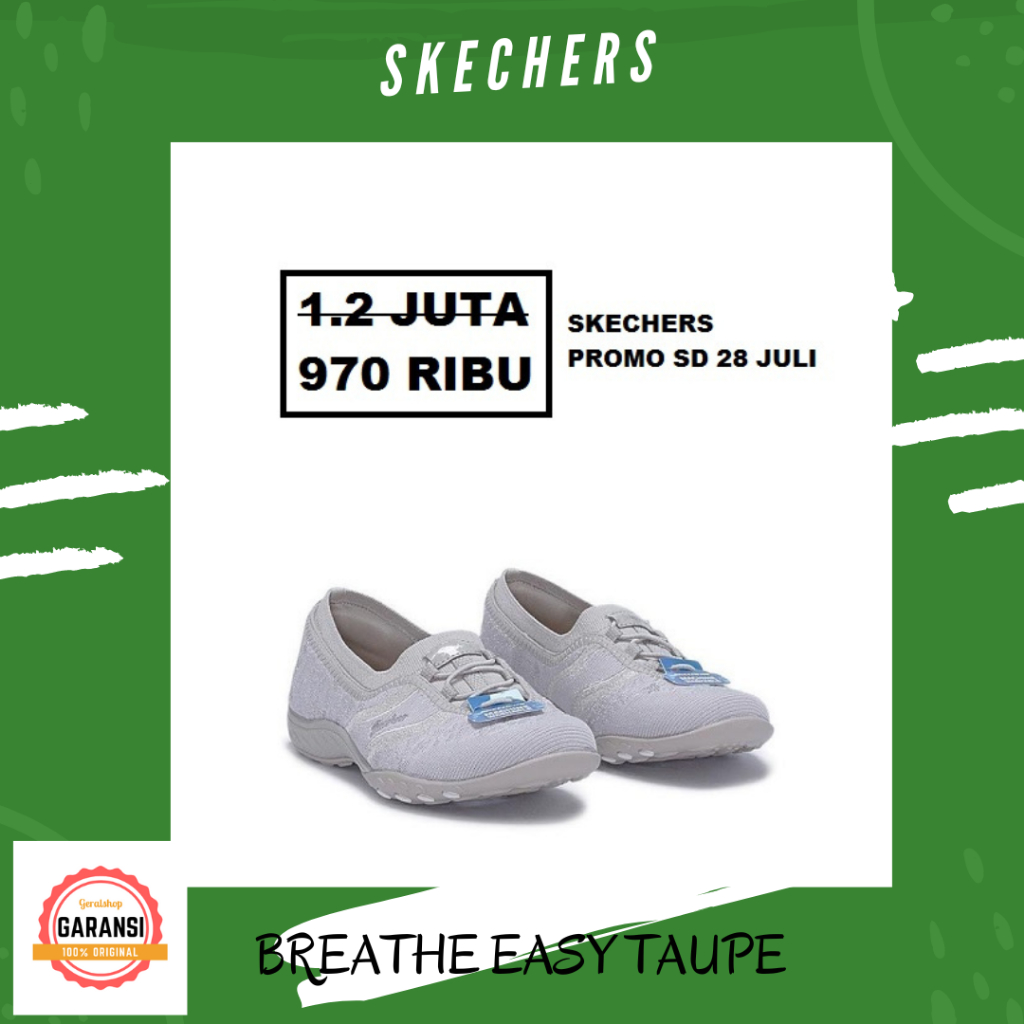 Sepatu skechers Wanita women original 100% seri BREATHE EASY