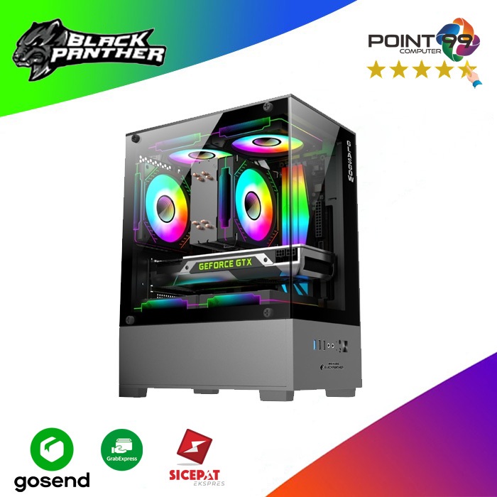 Casing Maxuss Black Panther Glasgow + Free 3 Fan Case RGB