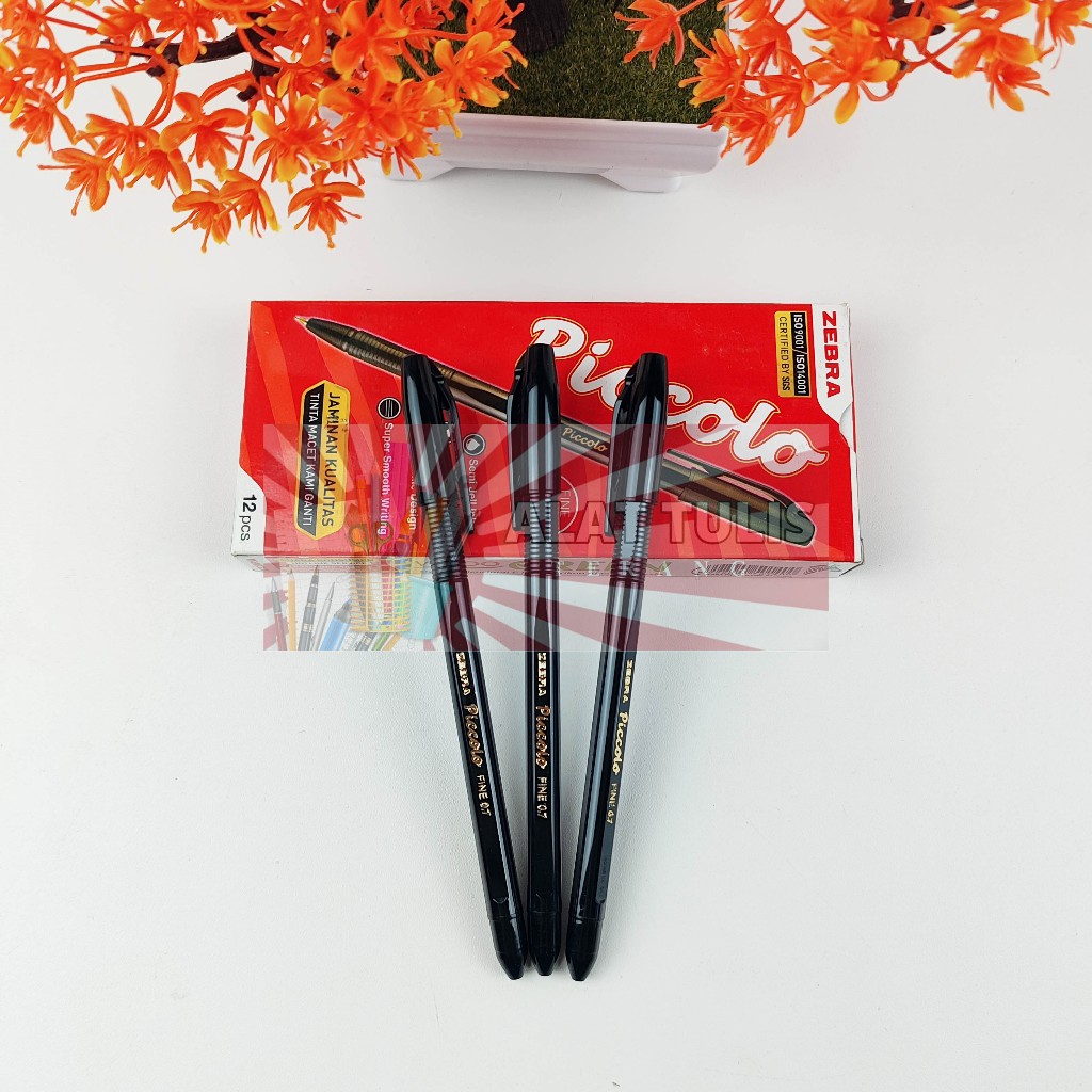 

1Pak Pulpen Picolo Zebra isi 12pcs Pena Ballpoint 0.7