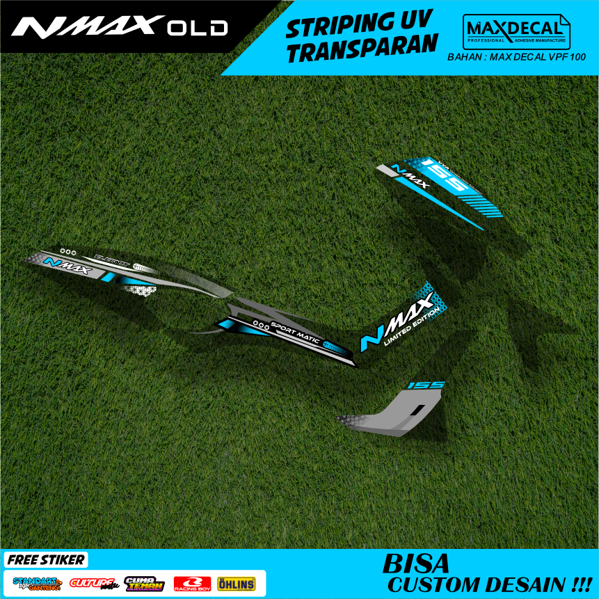 striping nmax turbo new thailand transparan old modifikasi motif api minimalis racing stiker nmax 36