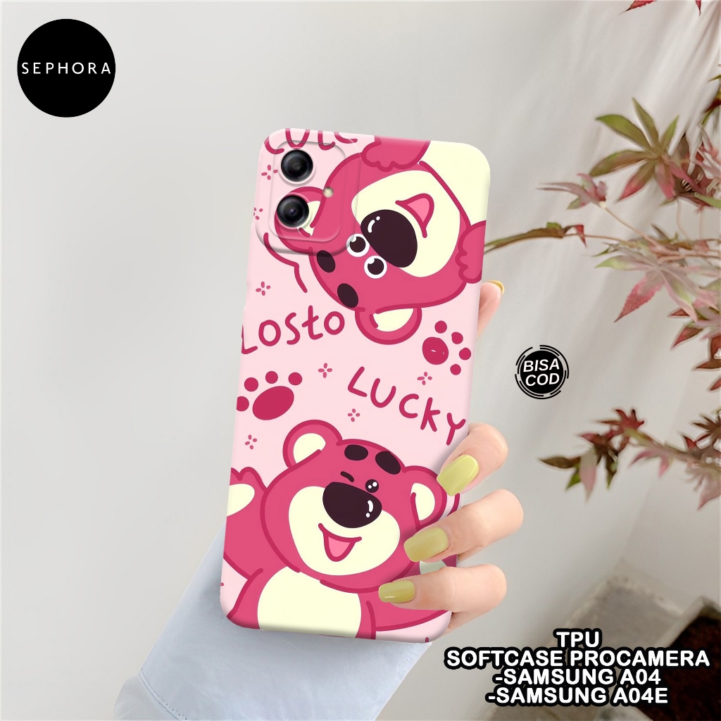 SEPHORA Case Samsung A04 / A04E - Fashion Case Lotso - Softcase Samsung A04 / A04E - Case Pro Camera