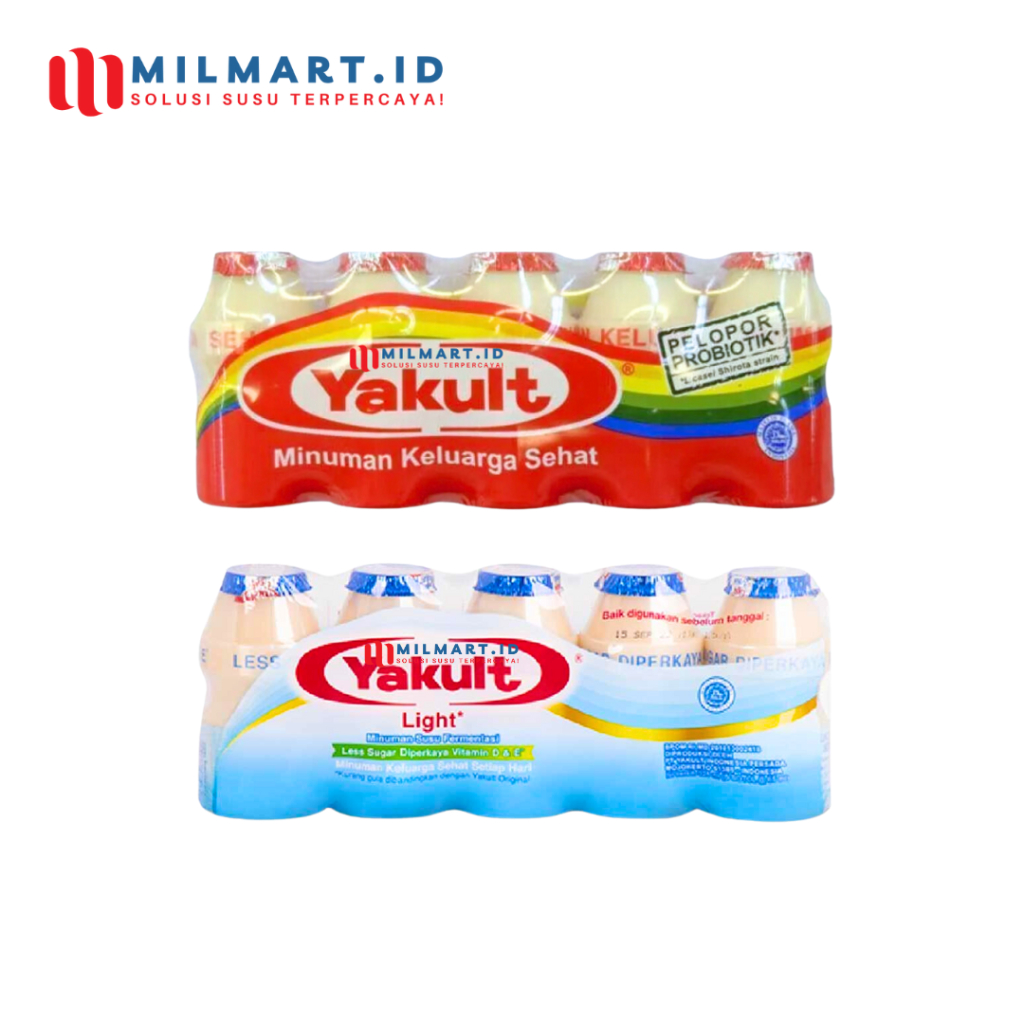 

YAKULT DRINK 65 ML × 5 PCS MINUMAN PROBIOTIK MINUMAN SUSU FERMENTASI LESS SUGAR