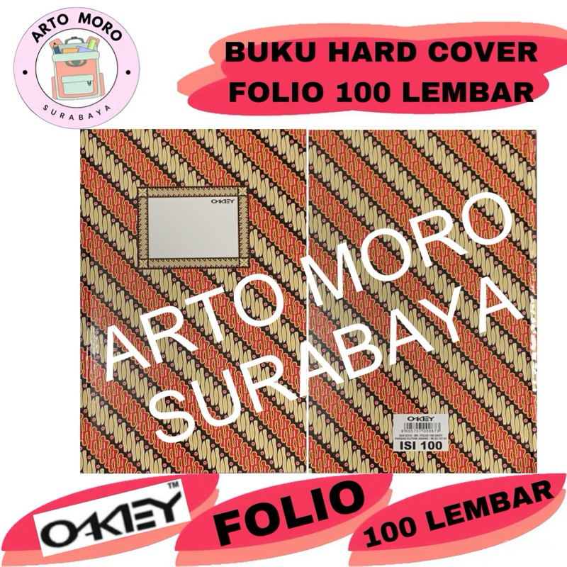 

BUKU HARD COVER FOLIO 100 LEMBAR OKEY READY STOCK SURABAYA