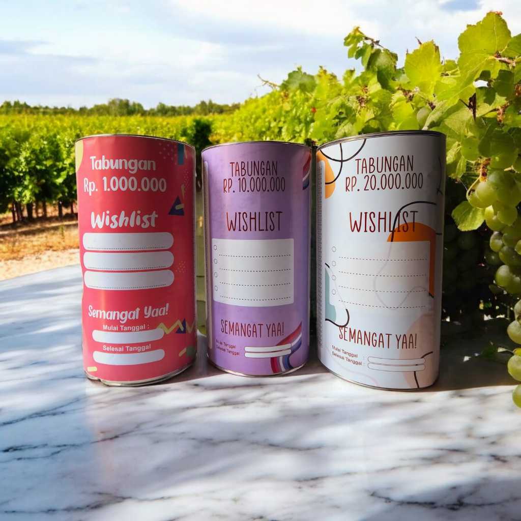 Celengan Target Buka tutup Jumbo fulLLl kaleng  Viral Celengan Buka Tutup Celengan Permanen Karakter