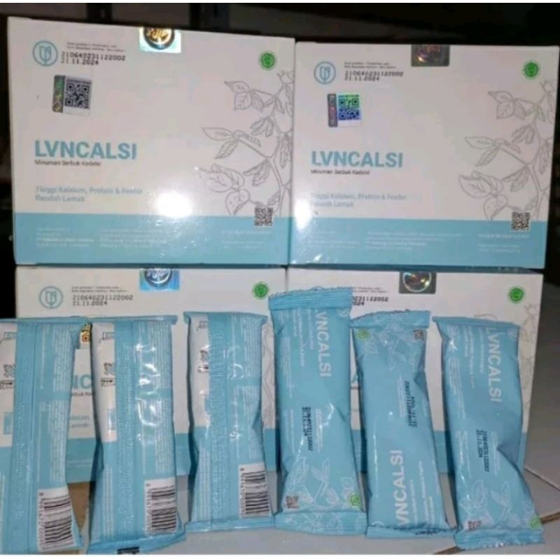 

(PAKET 2 BOX) LvnCalsi Minuman Serbuk Kedelai 1 Box Isi 10 Sachet 100% ORIGINAL