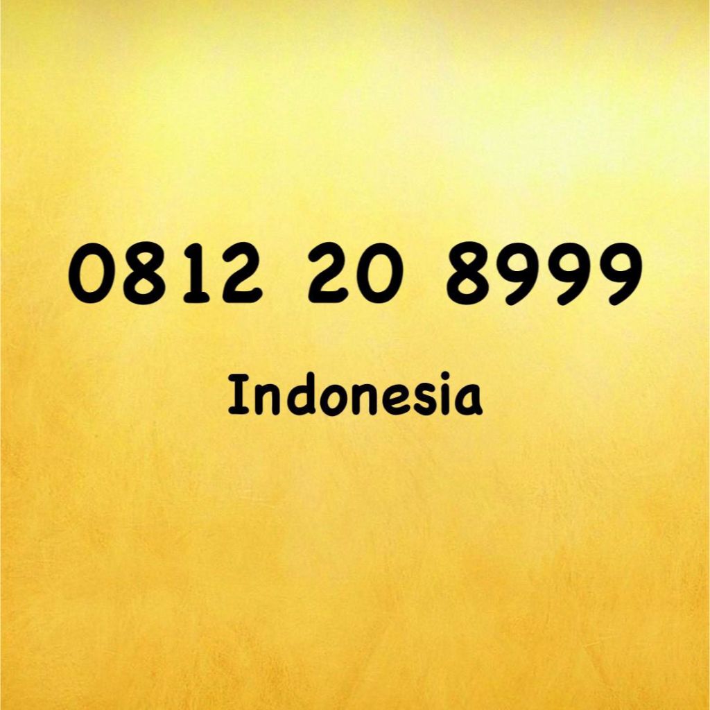 Nomor Cantik Simpati 10 Digit Triple A - 999 - 0812 20 8999