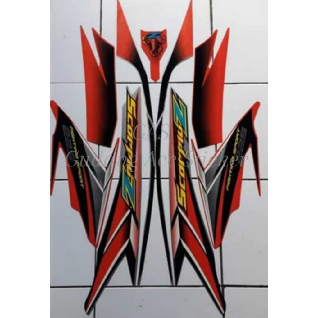 STRIPING LIS TANGKI MOTOR YAMAHA SCORPIO Z THN 2006