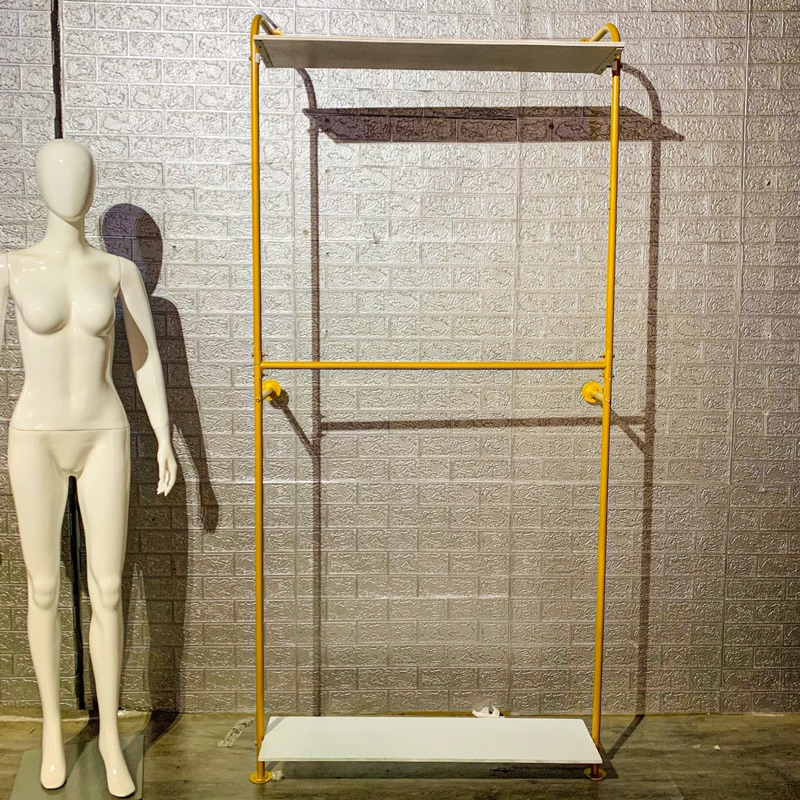 Besi Dinding 2 Susun Serbaguna Murah 220 x 100cm | StandHanger 2 Susun Tembok |  Tiang Penghemat Rua