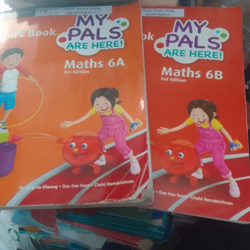 my pals are here maths 6a + 6b  pupil book ORIGINAL BEBAS CORETAN PEN
