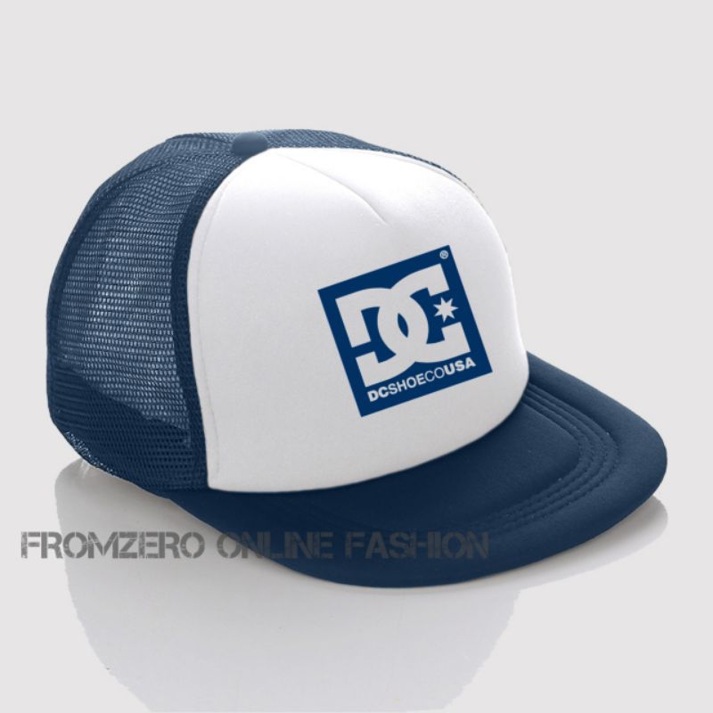 PROMO Topi Snapback Trucker Jaring Pria Terbaru Berlogo DC