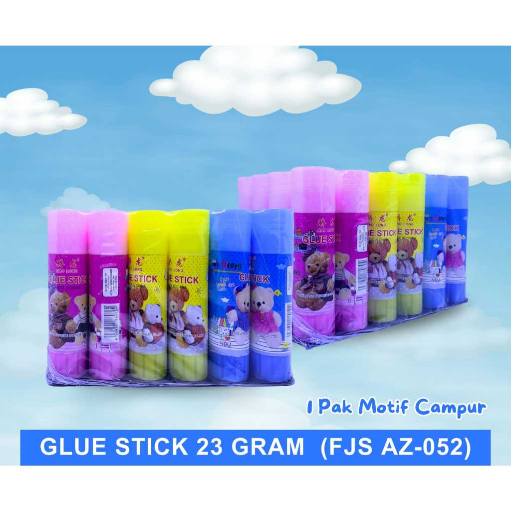 

2Pcs Glue Stick fancy 23Gr/ Lem Kertas Batang/ Lem Stik Besar 23Gr Non Toxic