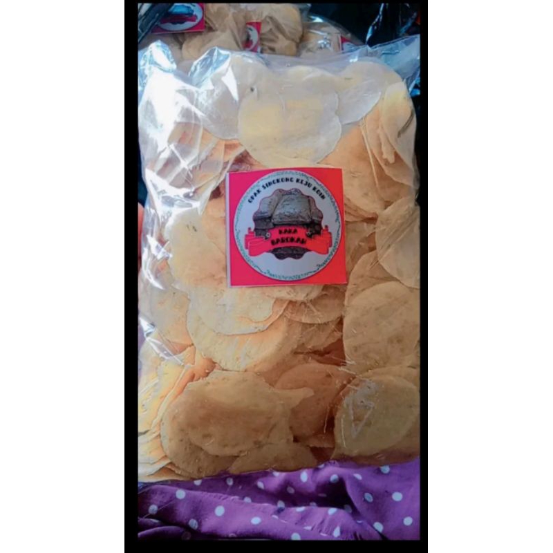 

Opak singkong koin keju 500 gram khas medan MENTAH