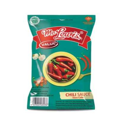 

Mc Lewis Saus Sambal Cabai Chili/Saos Tomat Kemasan Value 1kg/500gr HALAL BPOM