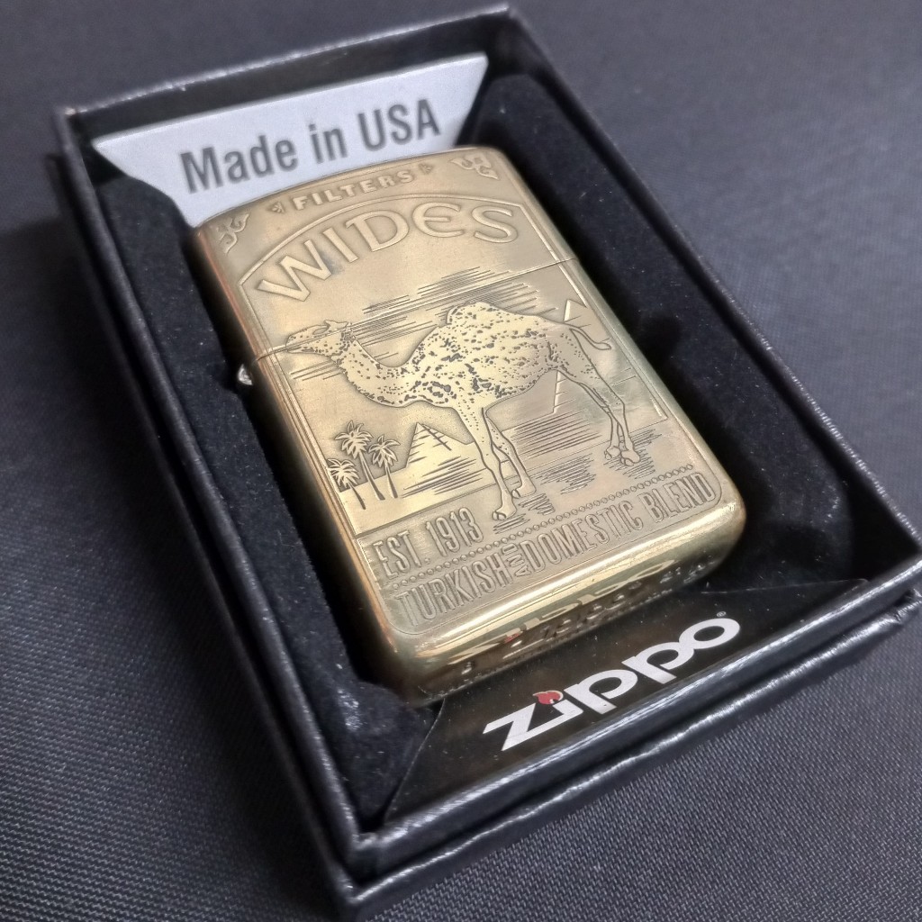 Korek Api Zippo Camel Chrome Silver Lighter Premium Windproof Koleksi Unik Antik