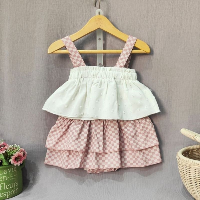 SETELAN BAJU BAYI PEREMPUAN IMPORT 0-3 BULAN