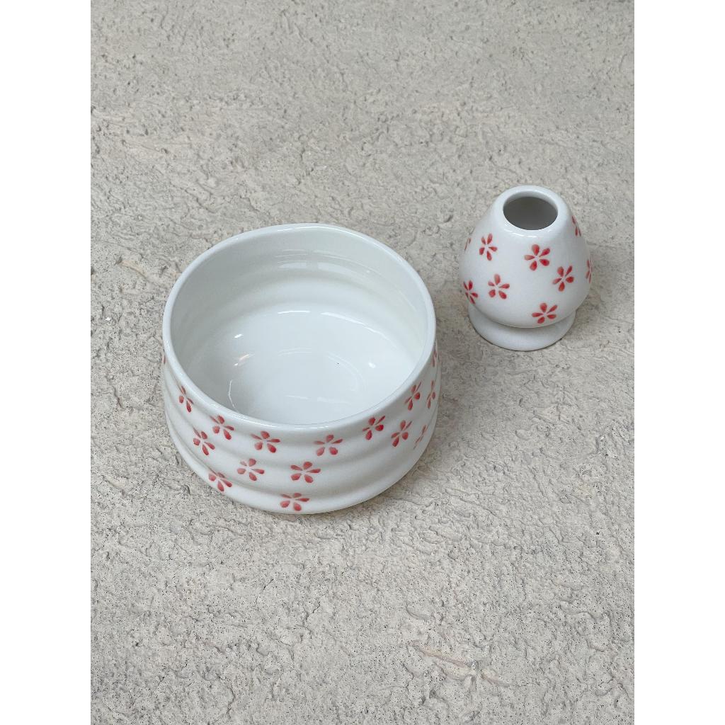 Matcha Bowl + Chasen Holder Ceramic Premium 27