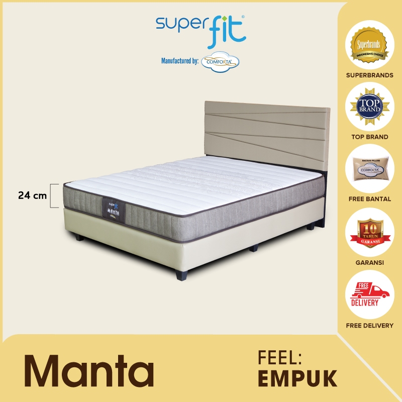 SUPERFIT By Comforta Springbed Manta Fullset 100 x 200