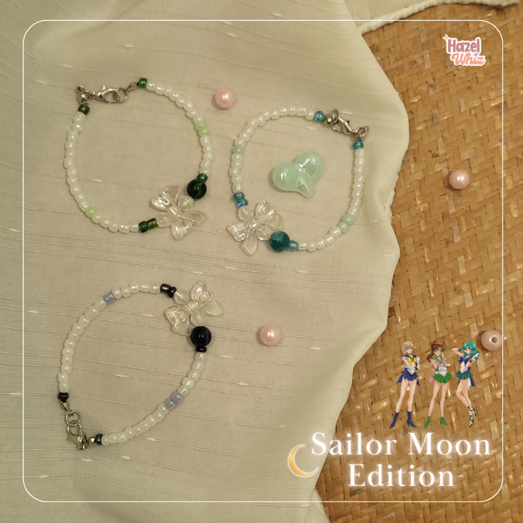 Gelang Sailor Moon Edition Bracelet | Sailor Uranus, Sailor Jupiter, Sailor Neptune | Bracelet