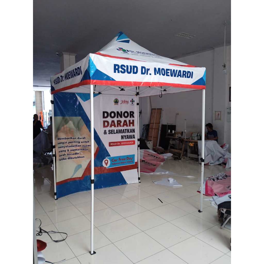 TENDA LIPAT PRINTING - TENDA LIPAT BRANDING - TENDA LIPAT UKURAN 2x2