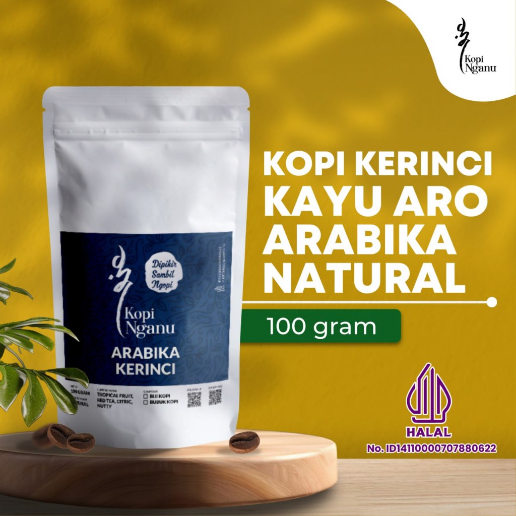 

Kopi Arabika Kerinci Natural 100 Gram Jambi Bubuk Biji Fresh Roasted