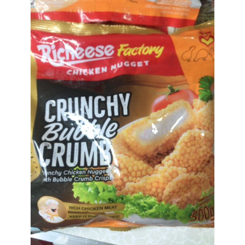 

Richeese factory chicken nugget crunchy bubble crumb 500g