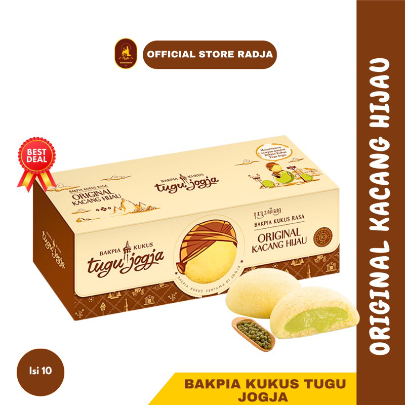 

[Isi 10] Bakpia Kukus Tugu Jogja Original Kacang Hijau Travel Pack- Oleh Oleh Jogja