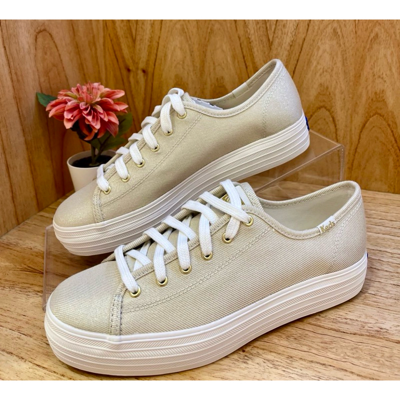 KEDS-TRIPLE KICK METTALIC GOLD