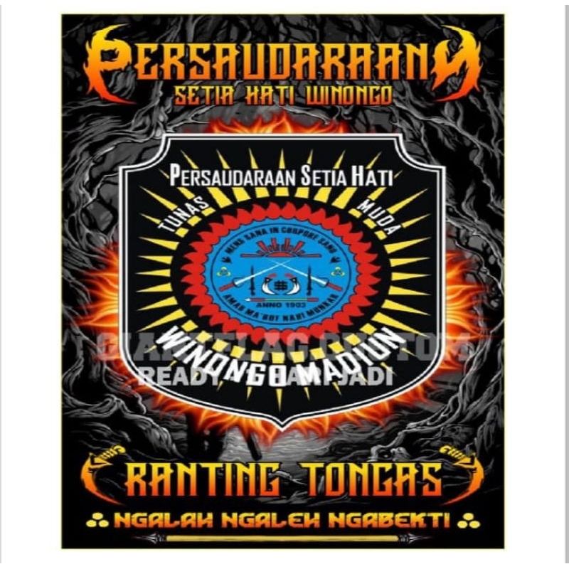 READY STOK + BENDERA PSHW STK FULL PRINTING TERMURAH, FREE STICKER, BENDERA SPANDUK PSHW FULL PRINTI